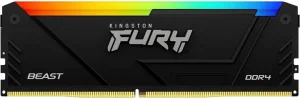 Kingston FURY Beast/DDR4/32GB/3200MHz/CL16/1x32GB/RGB/Black - obrázek 2