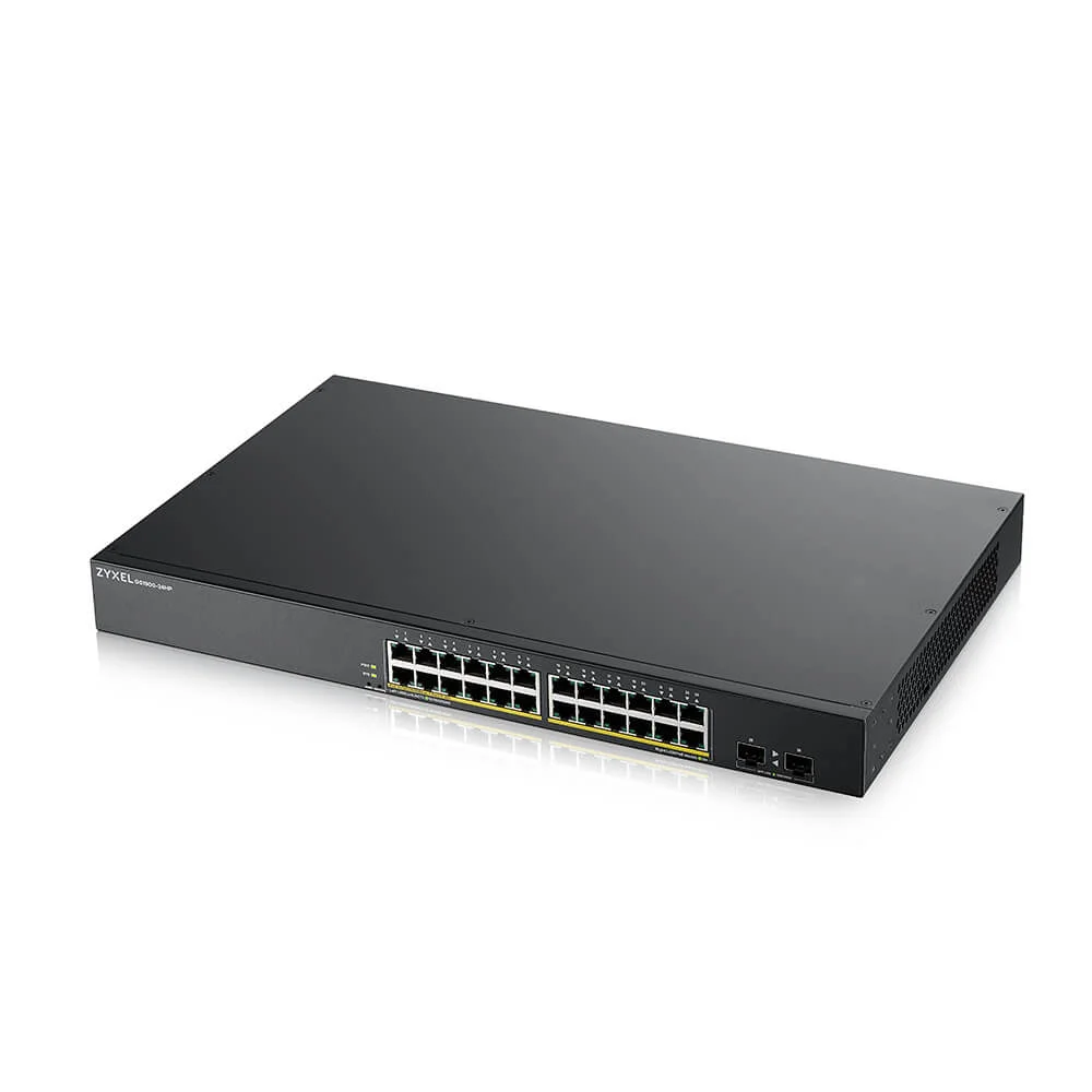 ZYXEL GS1900-24HP v2, 24-port GbE switch s PoE