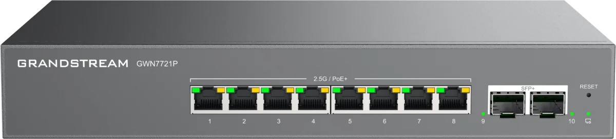 Grandstream GWN7721P L2 switch 8x 2,5GbE PoE