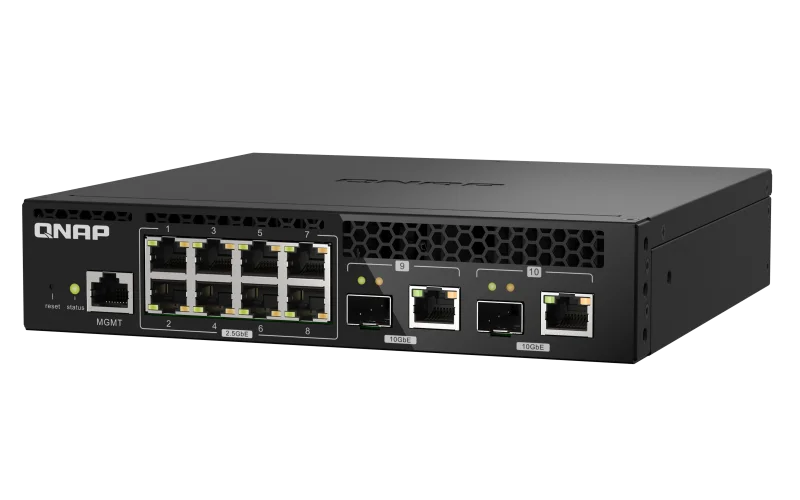 QNAP QSW-M2108R-2C switch 8x 2,5GbE + 10GbE