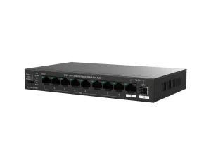 Tenda TEG1110PF-8-120W PoE+ AT switch 8xPoE 802.3af/at + Uplink RJ45 + SFP port, 110W, PoE+, fanless - obrázek 3