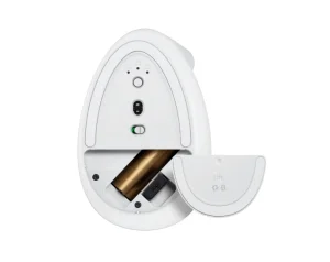 Logitech Lift/Vertikální/Optická/Pro praváky/4 000 DPI/USB+BT/Světle šedá - obrázek 2