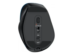 Genius Ergo 9000S/Ergonomická/Optická/Pro praváky/2 400 DPI/USB+BT/Černá-modrá - obrázek 2