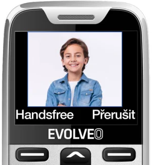 EVOLVEO EasyPhone XR, mobilní telefon pro seniory s nabíjecím stojánkem, bílá - obrázek 3
