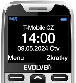 EVOLVEO EasyPhone XR, mobilní telefon pro seniory s nabíjecím stojánkem, bílá - obrázek 5