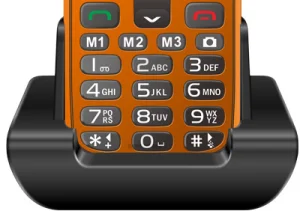 EVOLVEO EasyPhone XR, mobilní telefon pro seniory s nabíjecím stojánkem, oranžový - obrázek 8