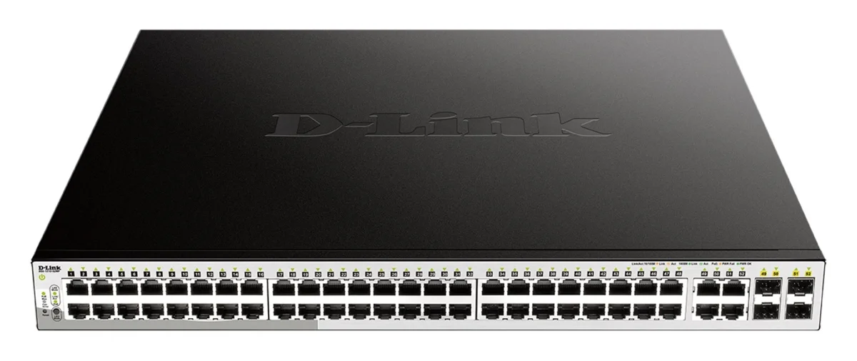 D-Link DGS-1210-52MP Smart+ PoE switch 48x GbE