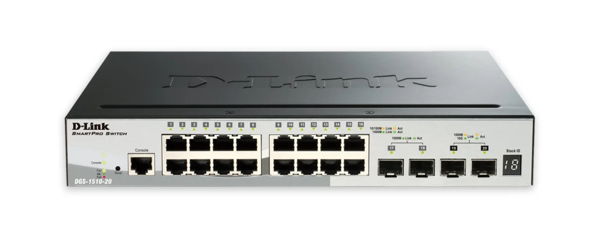 D-Link DGS-1510-20 Gigabit Switch 20-port 2x10G SFP+