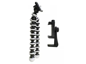 Cestovní stativ VIKING Tripod 4D/délka 25,5cm/pružná,odolná guma/max. zátěž 2kg/upínací šroub 1/4" - obrázek 7