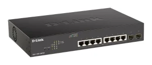 D-Link DGS-1100-10MPV2, 8x 1000Base-T, 2x SFP, PoE - obrázek 2