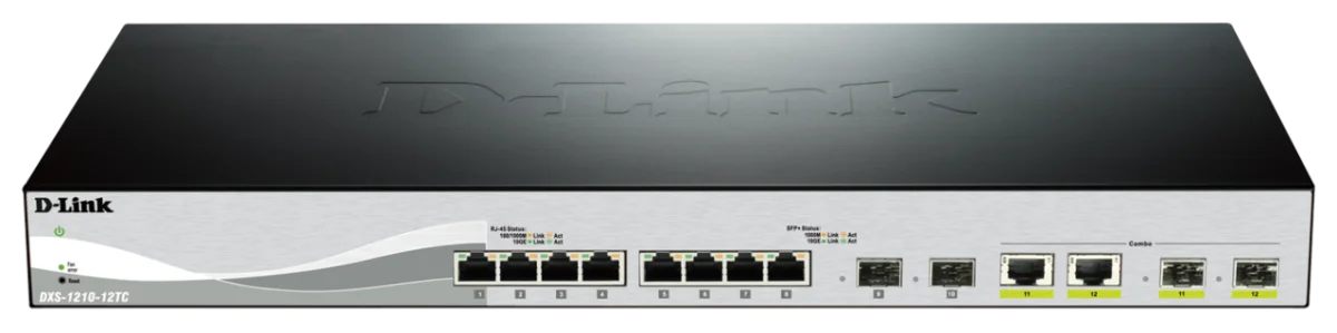 D-Link DXS-1210-12TC 8x10GbE 4xSFP+ switch