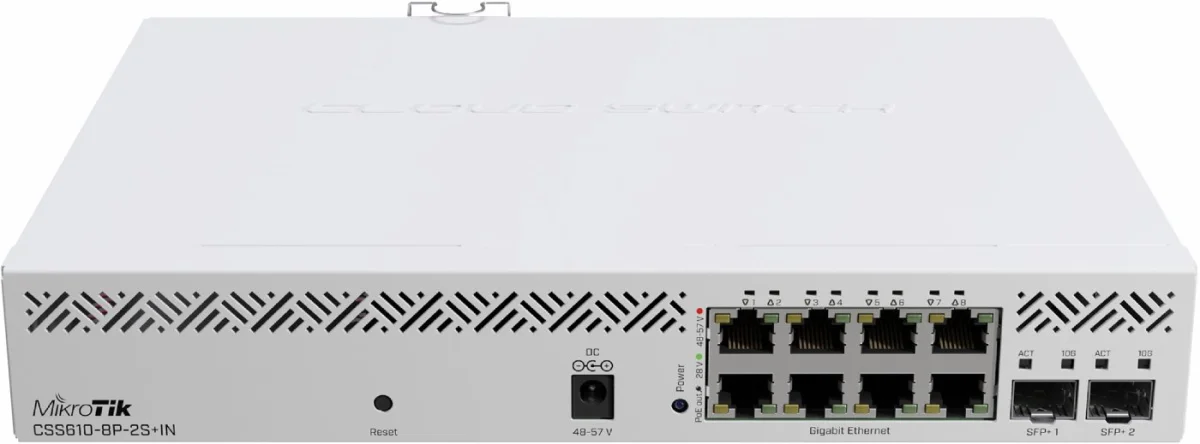MikroTik CSS610-8P-2S+IN, Cloud Smart Switch