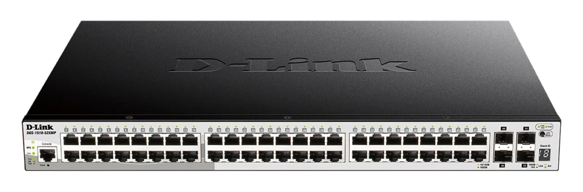 D-Link DGS-1510-52XMP 52port switch, POE, 4x 10G SFP+