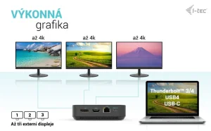 i-tec USB-C dokovací stanice HDMI/DP 100W - obrázek 10
