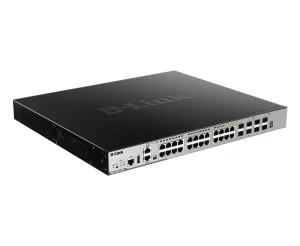 D-Link DGS-3630-28PC/SI/E 24Gb PoE 4x10G - obrázek 2