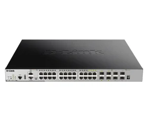 D-Link DGS-3630-28PC/SI/E 24Gb PoE 4x10G