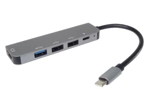 PremiumCord USB-C na HDMI + USB3.0 + 2x USB2.0 + PD(power delivery) adaptér - obrázek 2