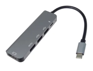 PremiumCord USB-C na HDMI + USB3.0 + 2x USB2.0 + PD(power delivery) adaptér - obrázek 7
