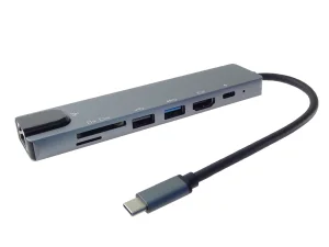 PremiumCord USB-C adaptér HDMI USB3.0 RJ45 PD - obrázek 3