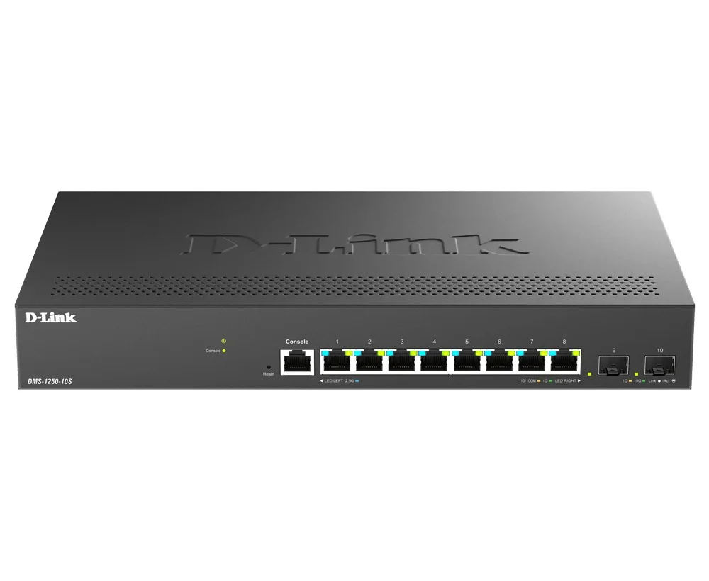 D-Link DMS-1250-10S/E 8x 2.5G + 2x 10G