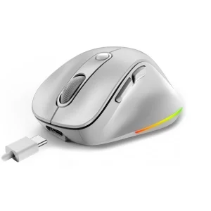 Genius Ergo 9000S Pro/Ergonomická/Optická/Pro praváky/2 400 DPI/USB+BT/Bílá - obrázek 2