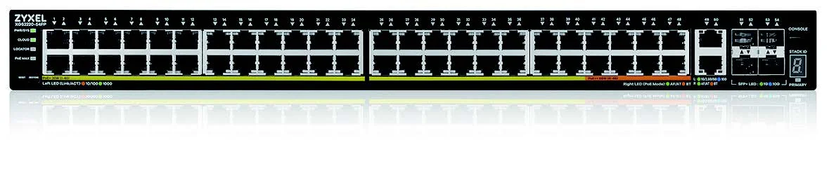 ZYXEL XGS2220-54 switch, 54 portů, 960W PoE