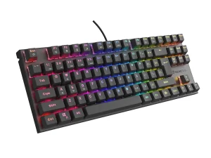 Genesis herní mechanická klávesnice THOR 303/TKL/RGB/Outemu Peach Silent/Drátová USB/US layout/Černá - obrázek 2