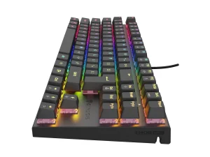 Genesis herní mechanická klávesnice THOR 303/TKL/RGB/Outemu Peach Silent/Drátová USB/US layout/Černá - obrázek 3