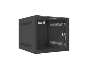 Nástěnný rack 10'' 4U 280x310mm černý flat pack - obrázek 6
