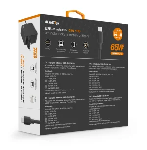 Aligator napájecí adaptér USB-C 65W Power Delivery - obrázek 2