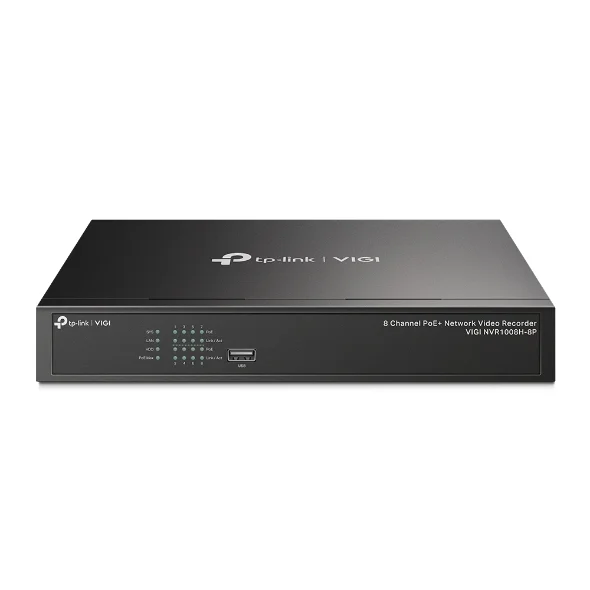 TP-LINK VIGI NVR1008H-8P síťový záznamník 8 kanálů PoE