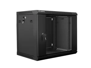 Nástěnný rack 19'' 9U 600X450mm černý flat pack - obrázek 3