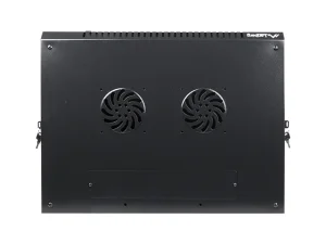 Nástěnný rack 19'' 12U 600X450mm černý flat pack - obrázek 2