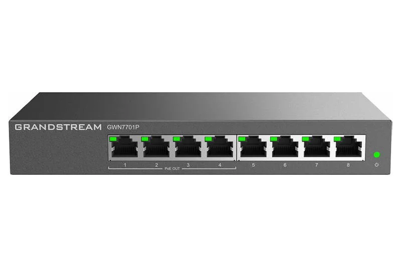 GWN7701P síťový switch 8 portů 4x PoE