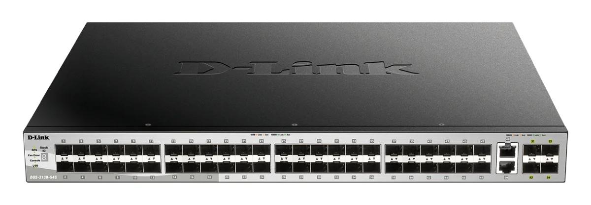 D-Link DGS-3130-54S 48x SFP 2x 10G RJ-45