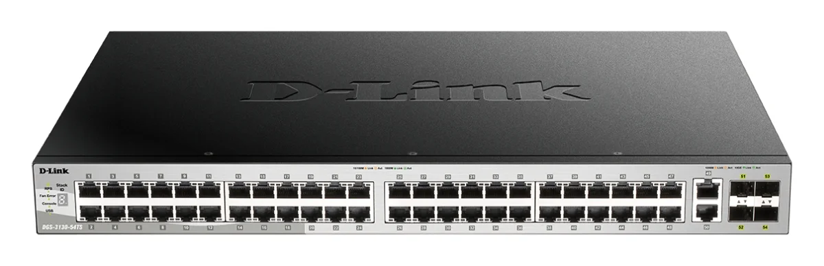 D-Link DGS-3130-54TS L3, 48x GbE, 2x 10G RJ-45