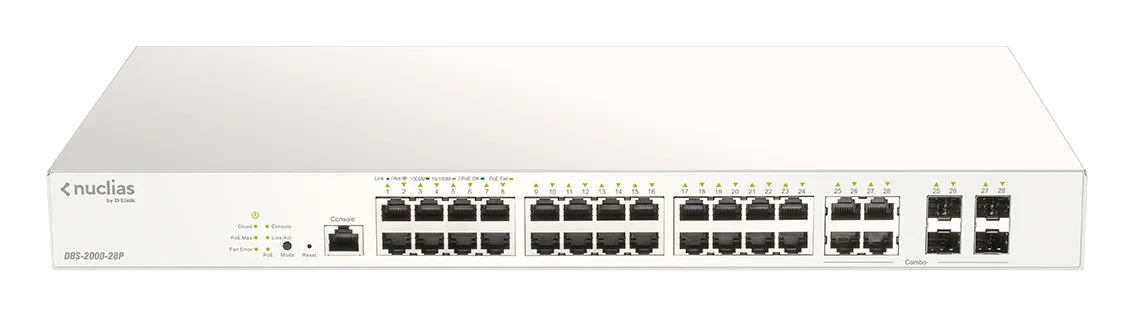 D-Link DBS-2000-28P 28x Gb PoE+ Smart Managed