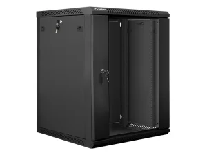 Nástěnný rack 19' 15U 600X600mm černý flat pack - obrázek 4
