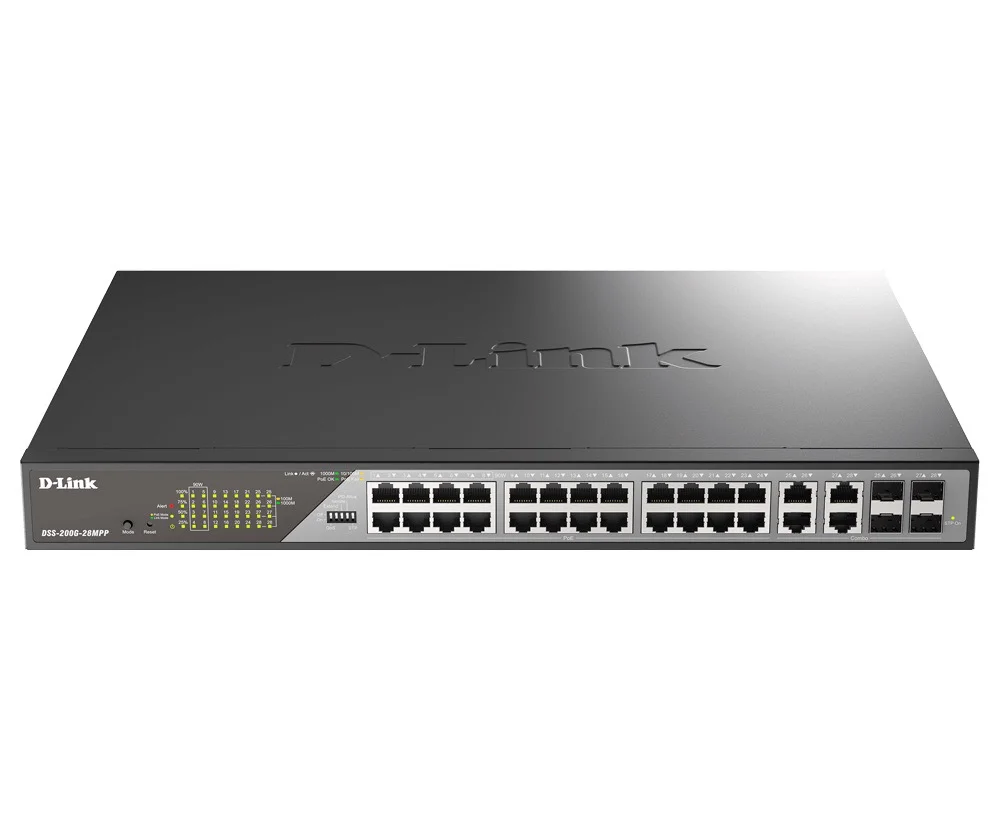 D-Link DSS-200G-28MPP/E 28portový Gigabit PoE++
