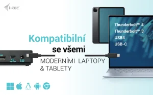 i-tec USB-C dokovací stanice Triple 4K Gen2 Pro 100W - obrázek 7