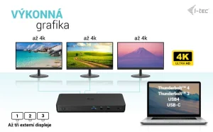 i-tec USB-C dokovací stanice Triple 4K Gen2 Pro 100W - obrázek 8