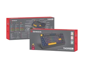 GENESIS herní klávesnice THOR 230/TKL/RGB/Outemu Panda/Drátová USB/US layout/Naval Blue Negative - obrázek 10