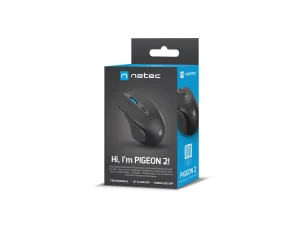 Natec optická myš PIGEON 2/4 000 DPI/Kancelářská/Optická/4 000 DPI/Drátová USB/Černá - obrázek 9