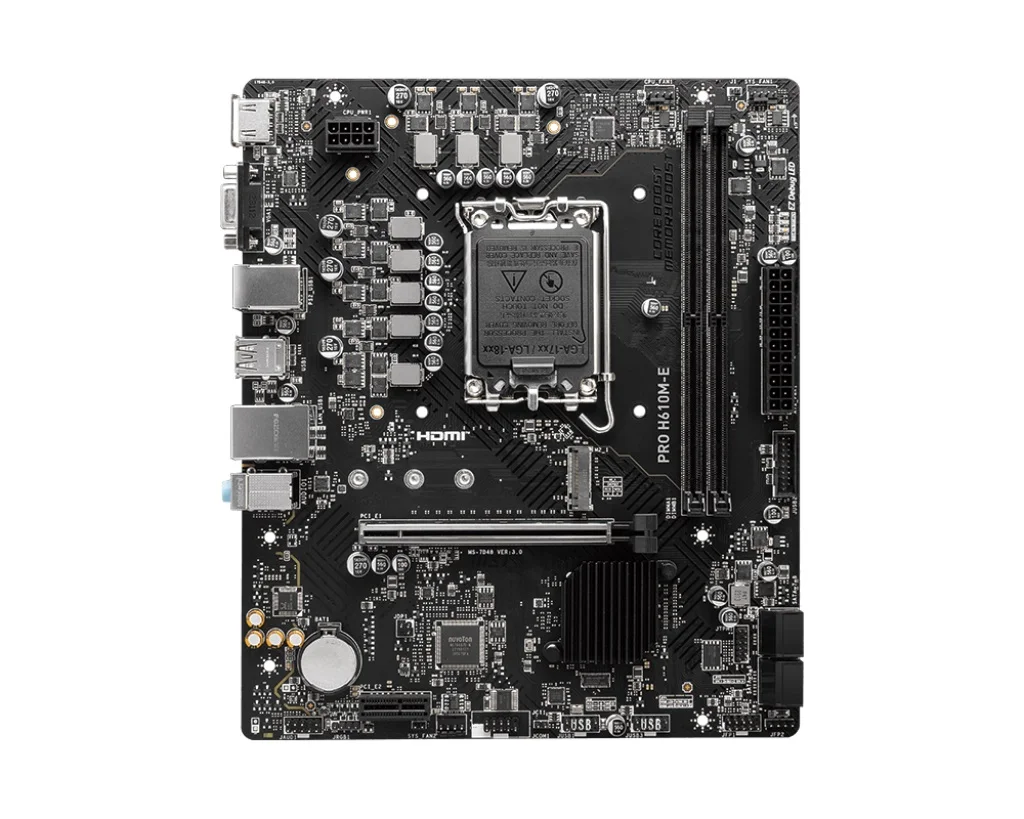 MSI PRO H610M-E deska LGA1700 mATX