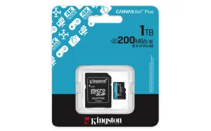 Kingston Canvas Go Plus A2/Micro SDXC/1TB/UHS-I U3 / Class 10/+ Adaptér - obrázek 3