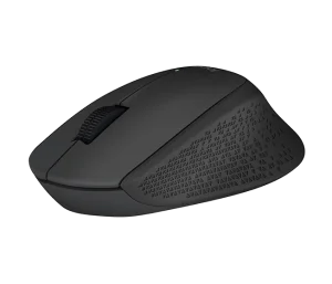 Logitech M280/Ergonomická/Optická/Pro praváky/1 000 DPI/Bezdrátová USB/Černá