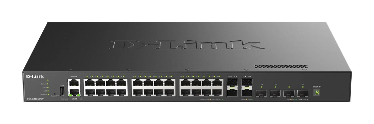 D-Link DXS-3410-32SY/E 10G switch, 24x 10G, 4x 25G