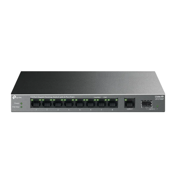 TP-Link LS1210GP 10x Gb switch, 8x Gb PoE+