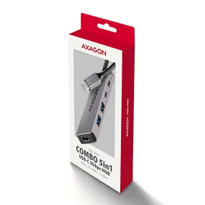 AXAGON HMC-5H60 hub USB, HDMI 4K/60, PD 100W - obrázek 2