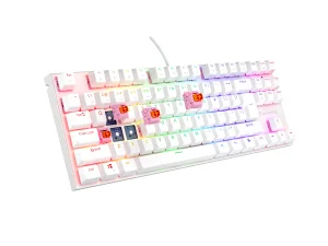 Genesis tichá herní klávesnice THOR 303/TKL/RGB/Outemu Peach Silent/Drátová USB/US layout/Bílá - obrázek 8